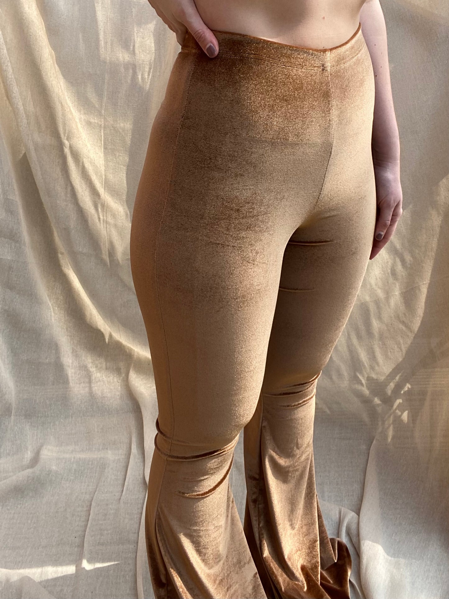 Flared Trousers - Bronze