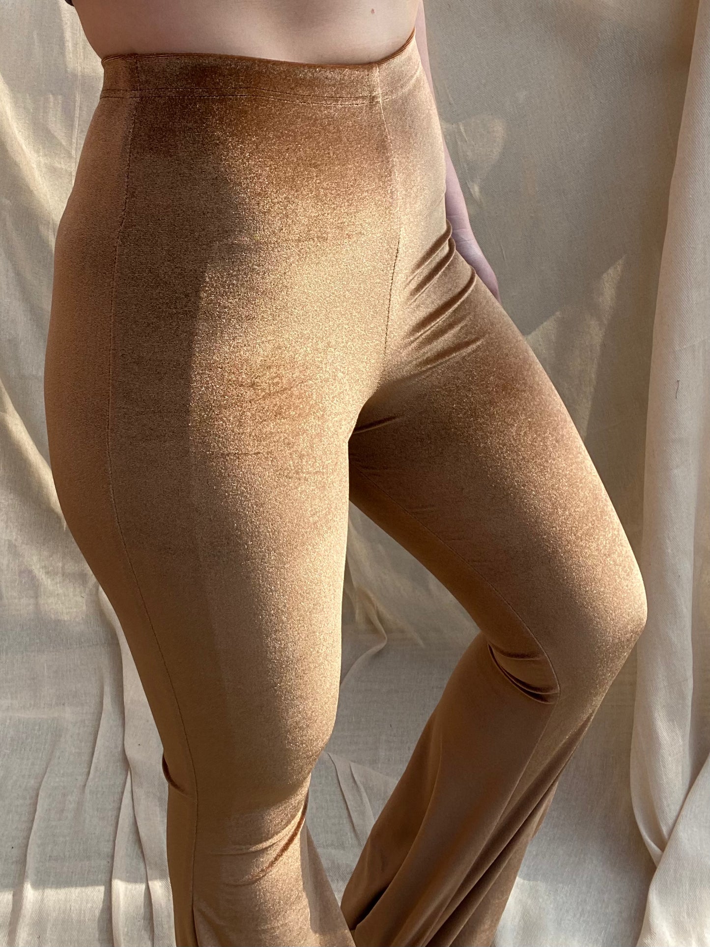 Flared Trousers - Bronze