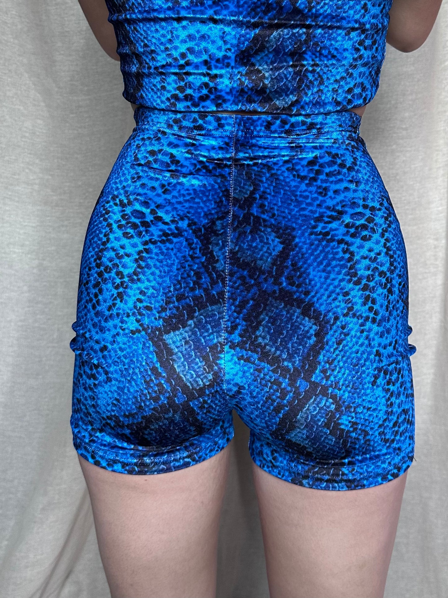 Stevie Shorts in Royal Blue Serpent