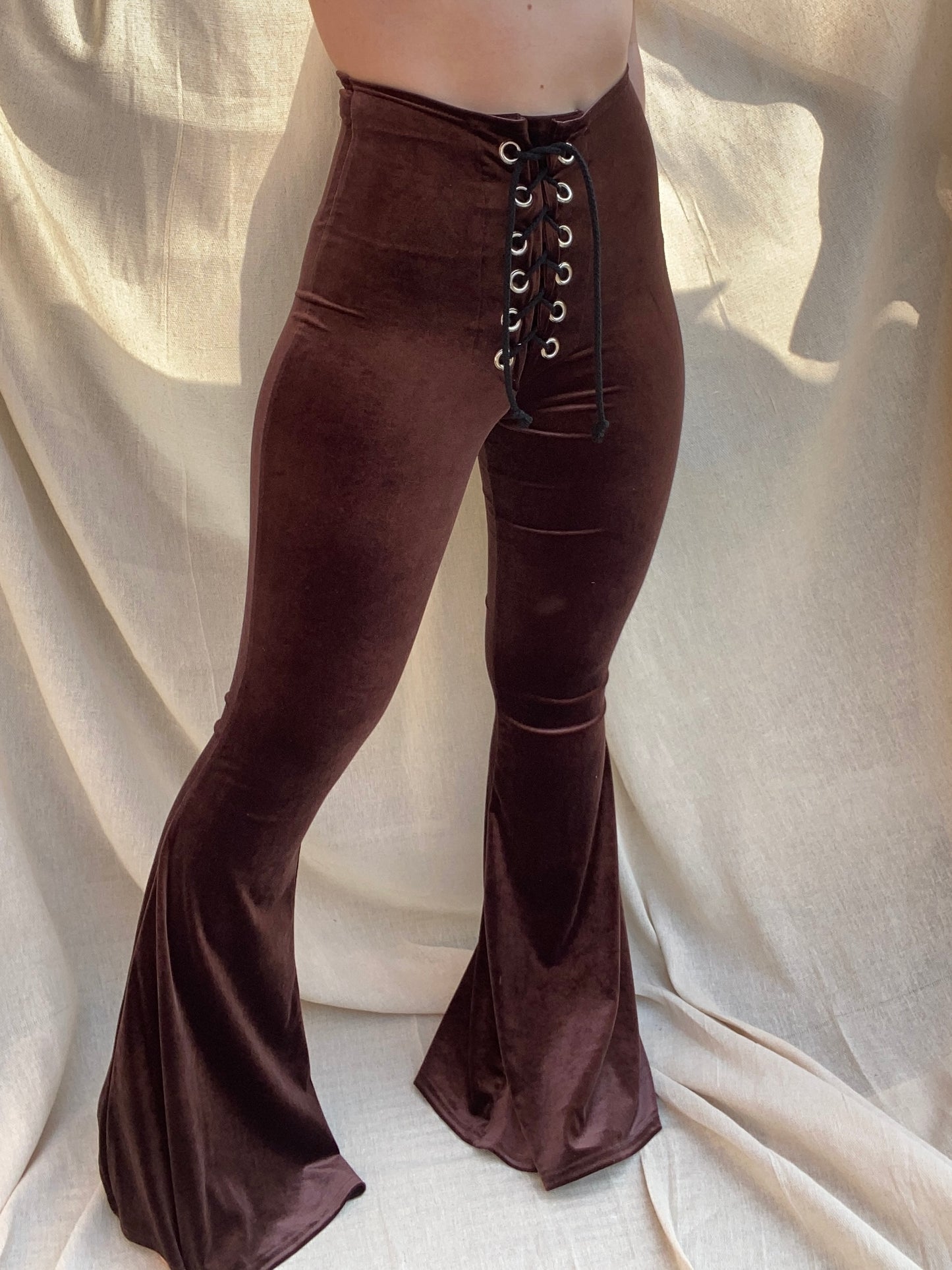 Stevie Flared Trousers - Chocolate
