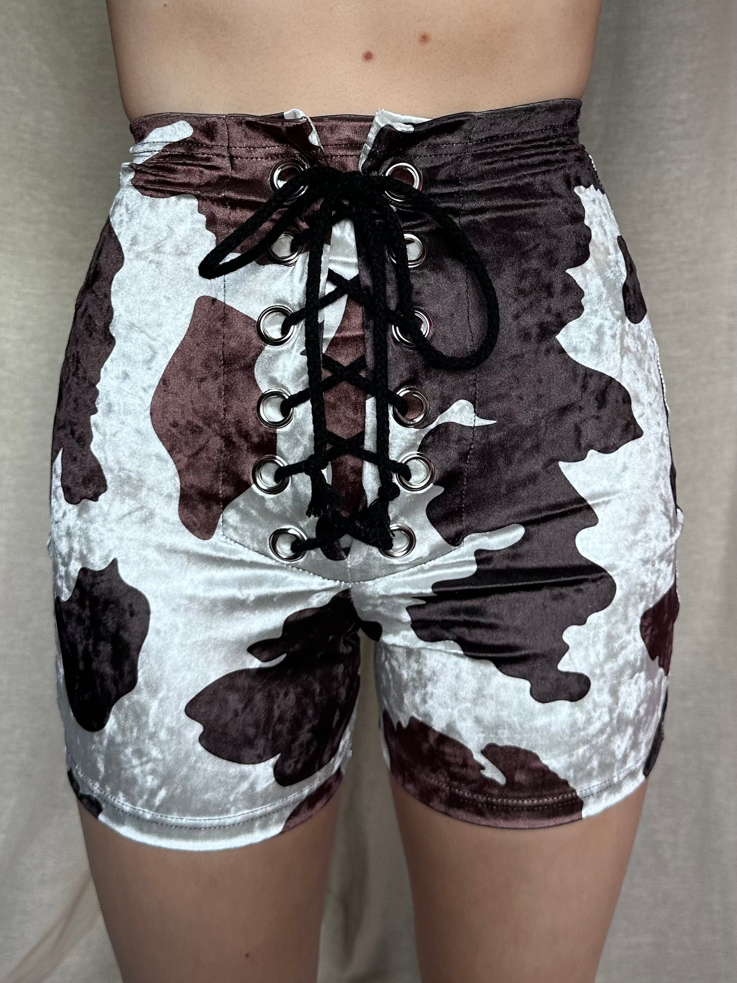 Stevie Shorts in Brown Cow