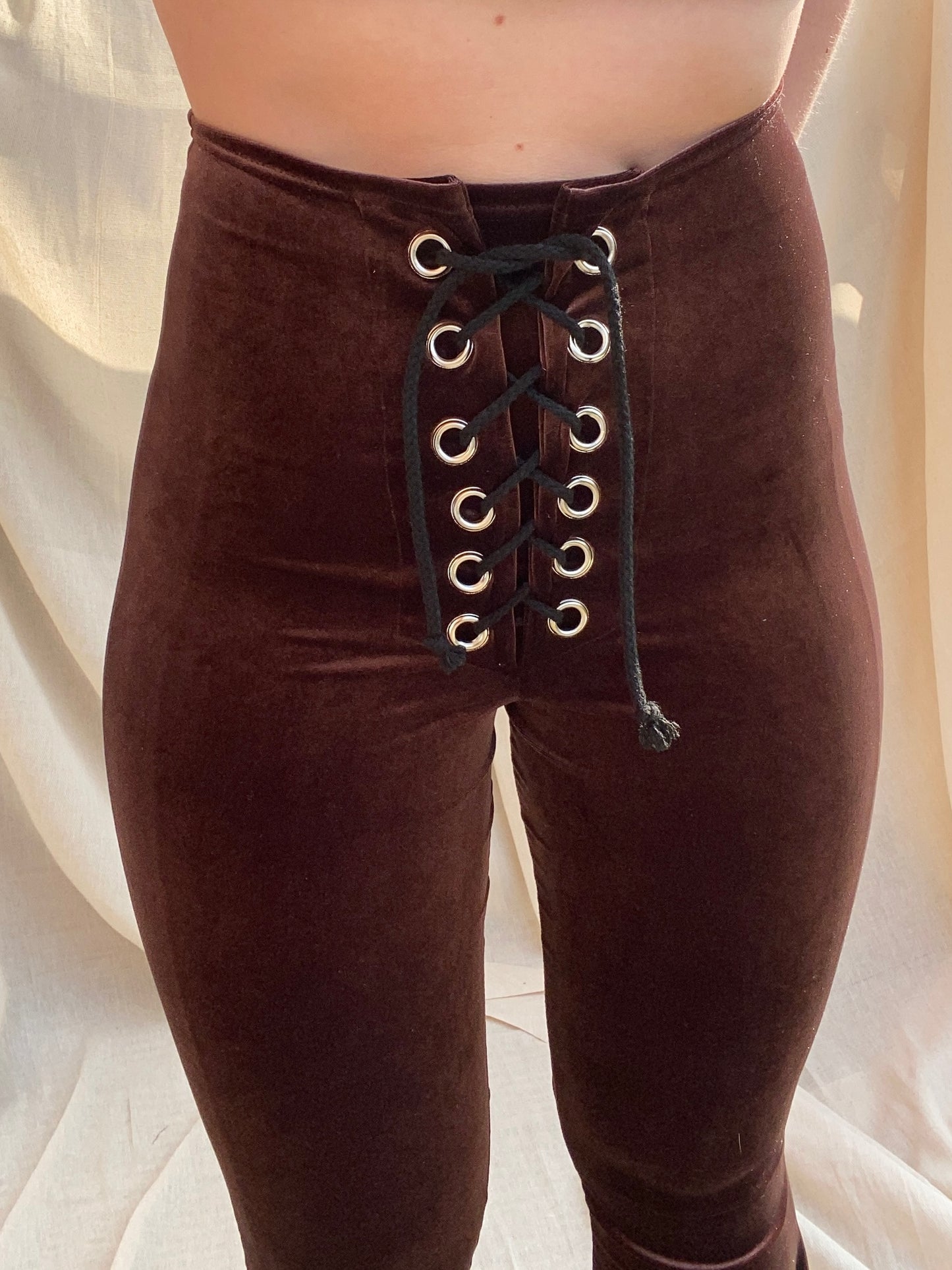 Stevie Flared Trousers - Chocolate