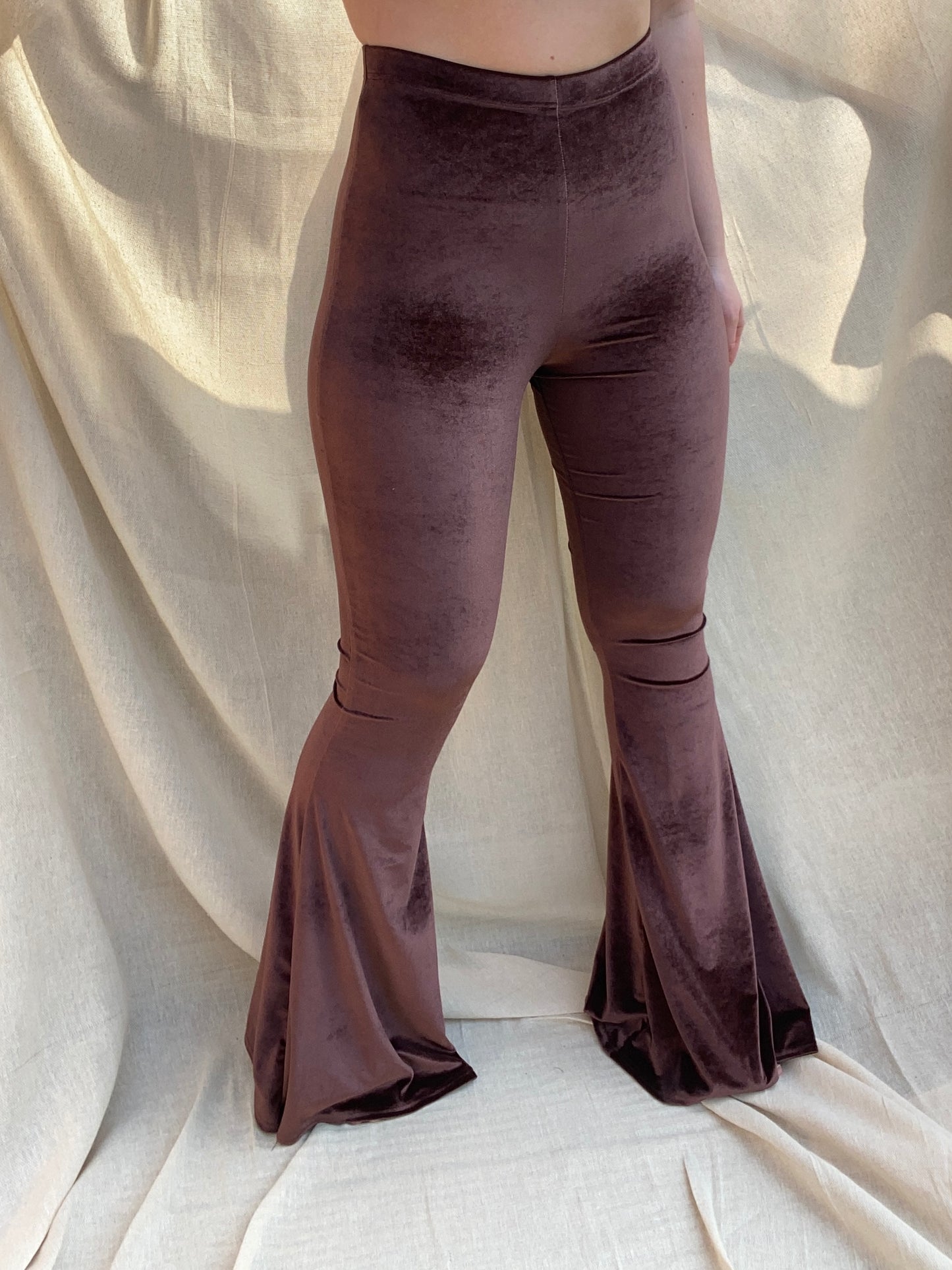 Flared Trousers - Chocolate