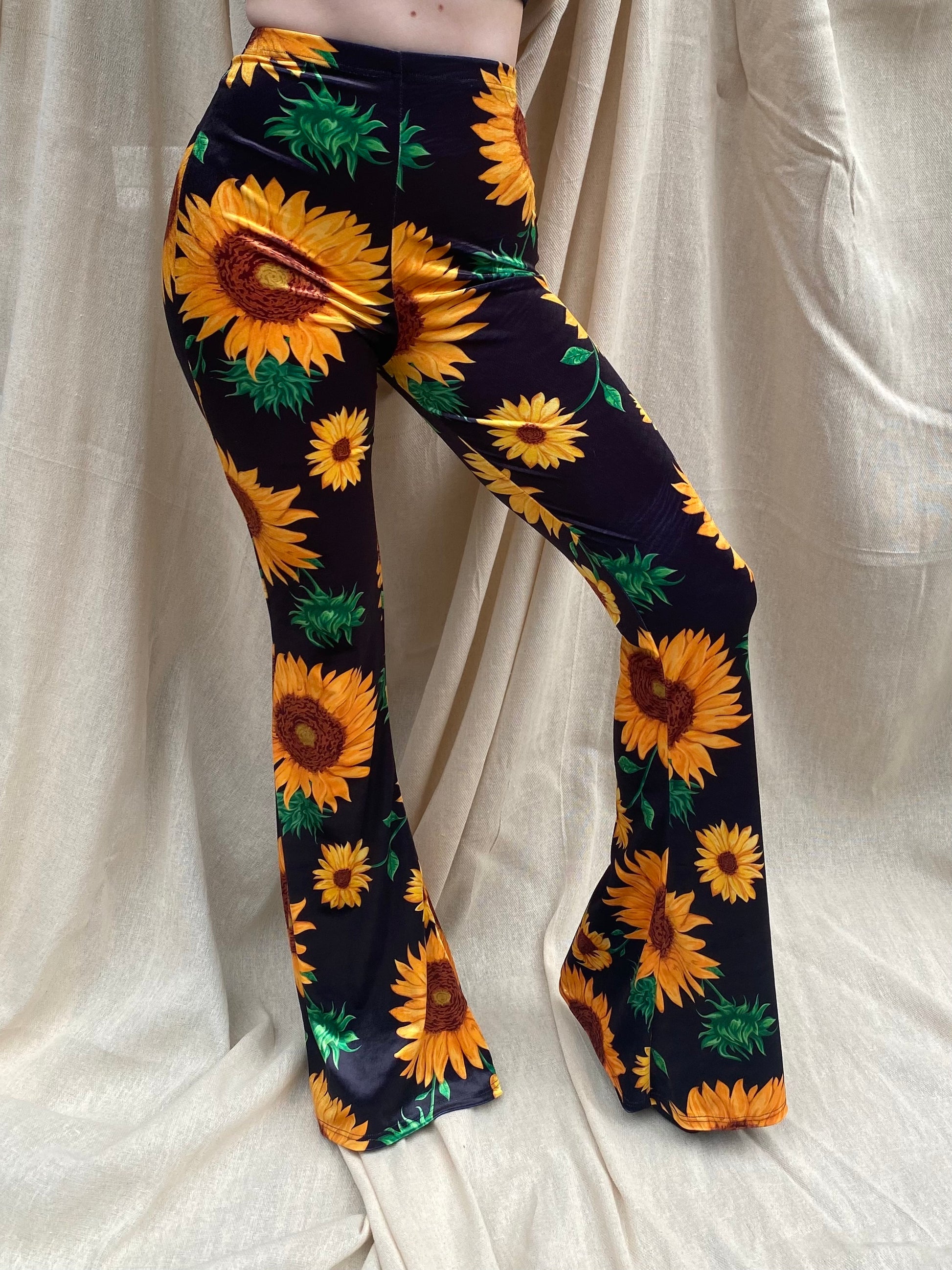 Flared Trousers - Sunflower