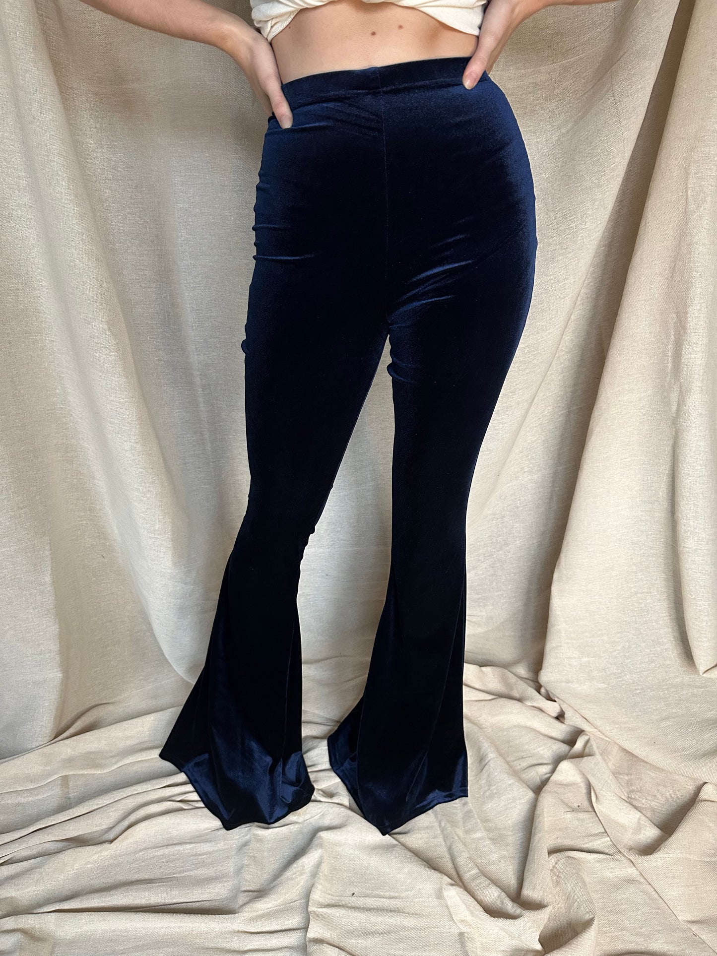 Flared Trousers - Midnight