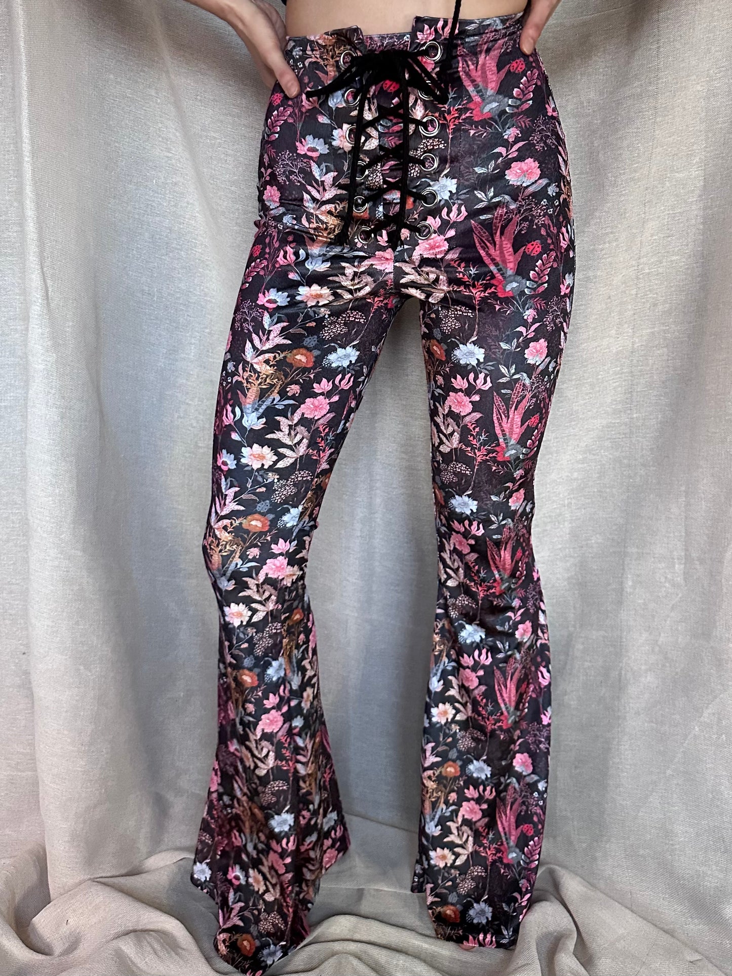 Stevie Flared Trousers - Rustic Floral