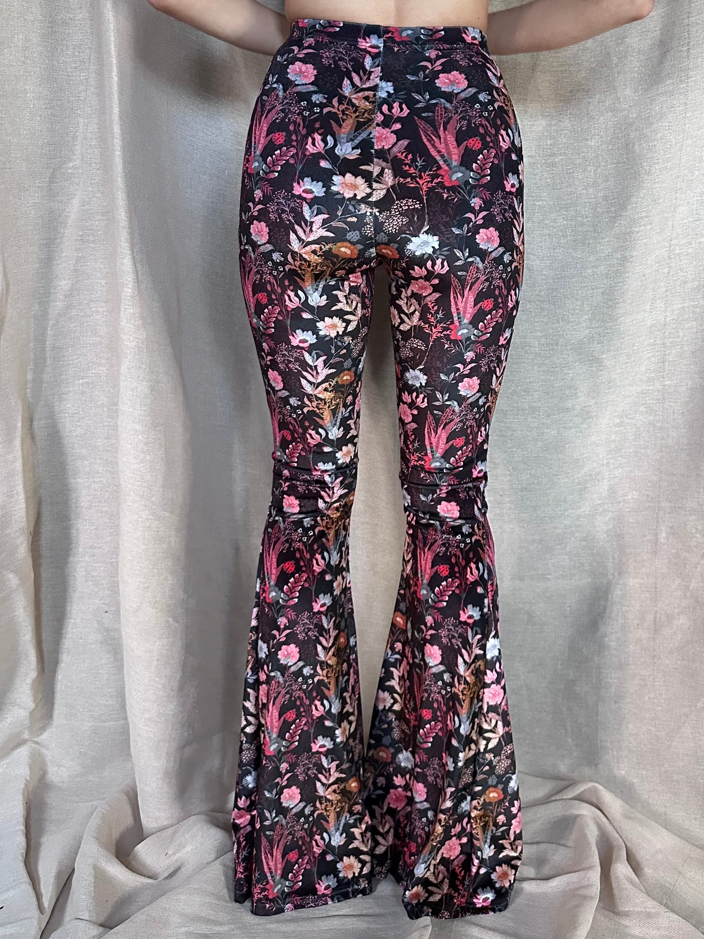 Flared Trousers - Rustic Floral