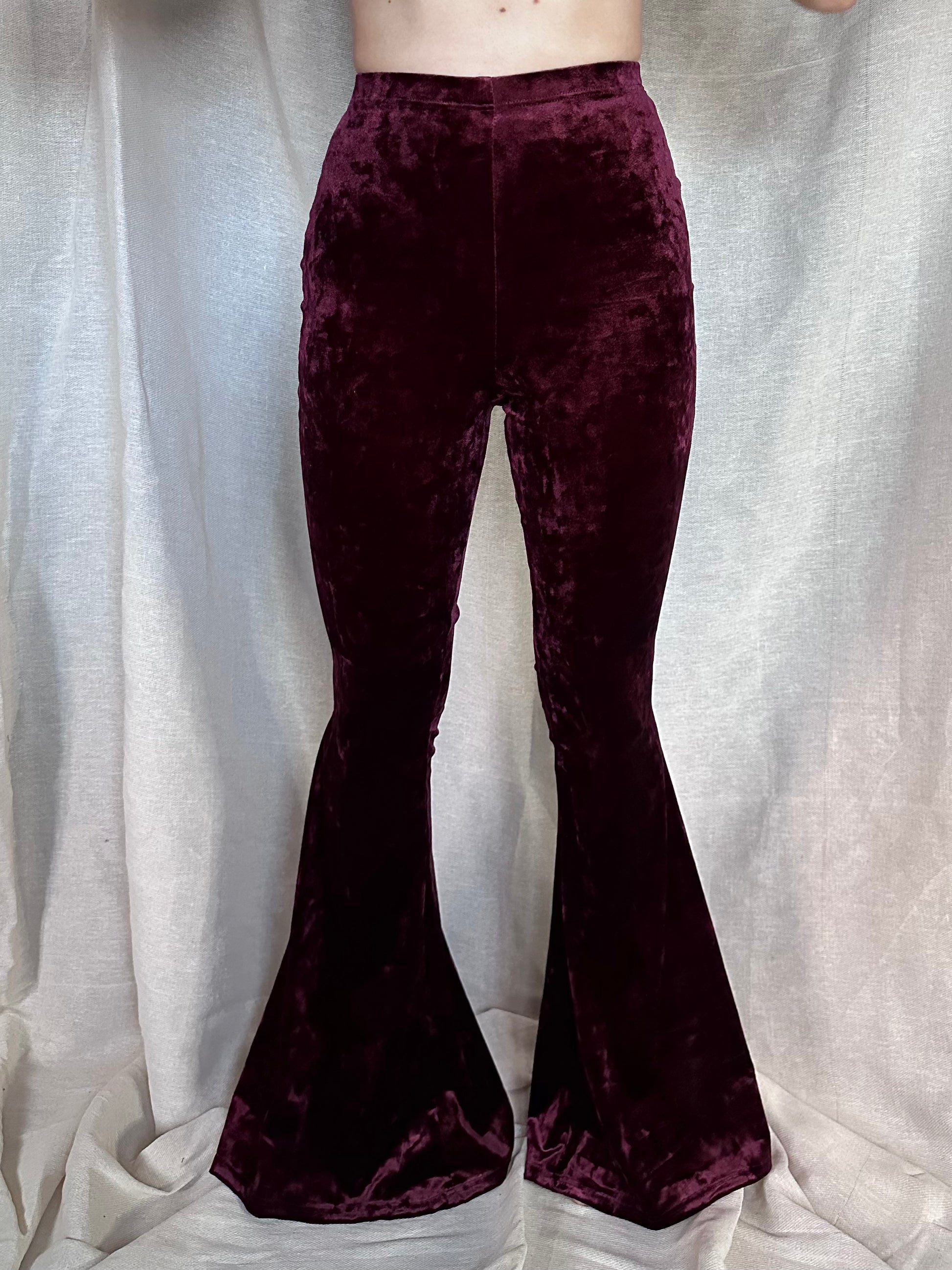 Flared pants velvet best sale