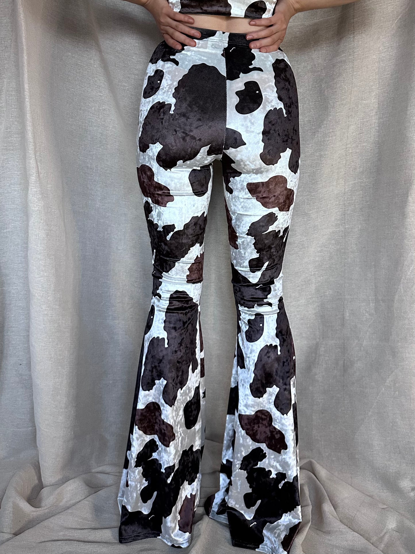 Stevie Flared Trousers - Brown Cow